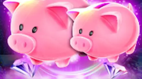 Piggy Bank Twins Xmas